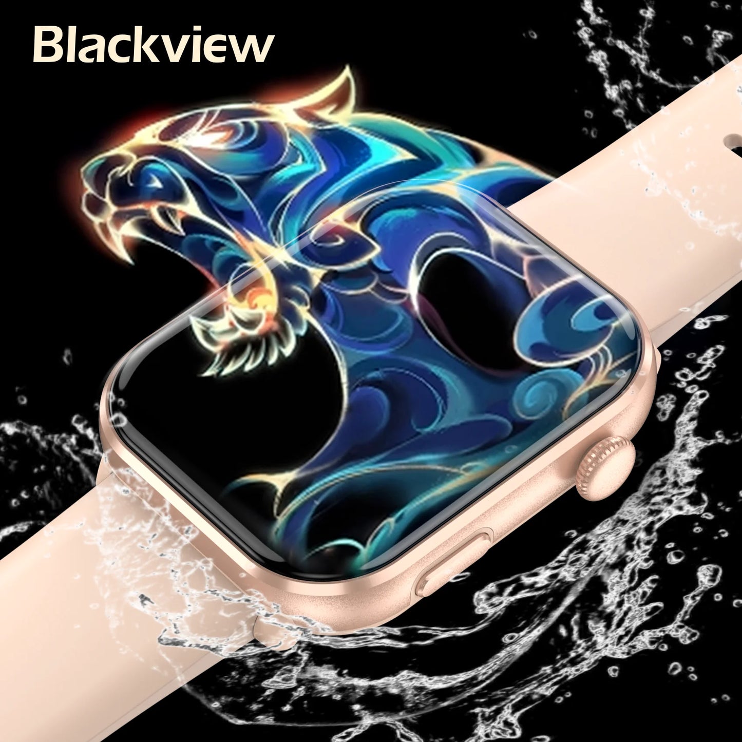 IOWODO 2025 New Bluetooth Smartwatch 1.96'' AMOLED HD Display Men Women Smart Watches Health Monitoring Sport Fitness Watch 
