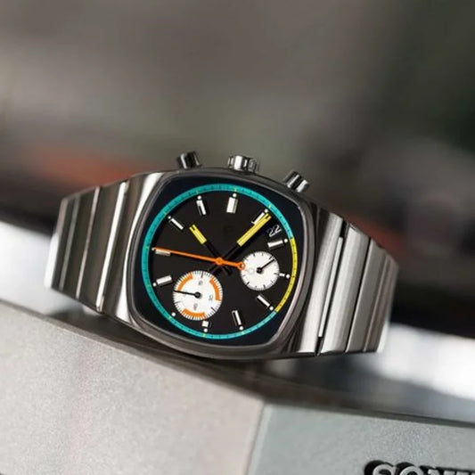 CILOA square man quartz watches for men retro automatic movement steeldive Man stainless steel sports watch new in men's Gifts