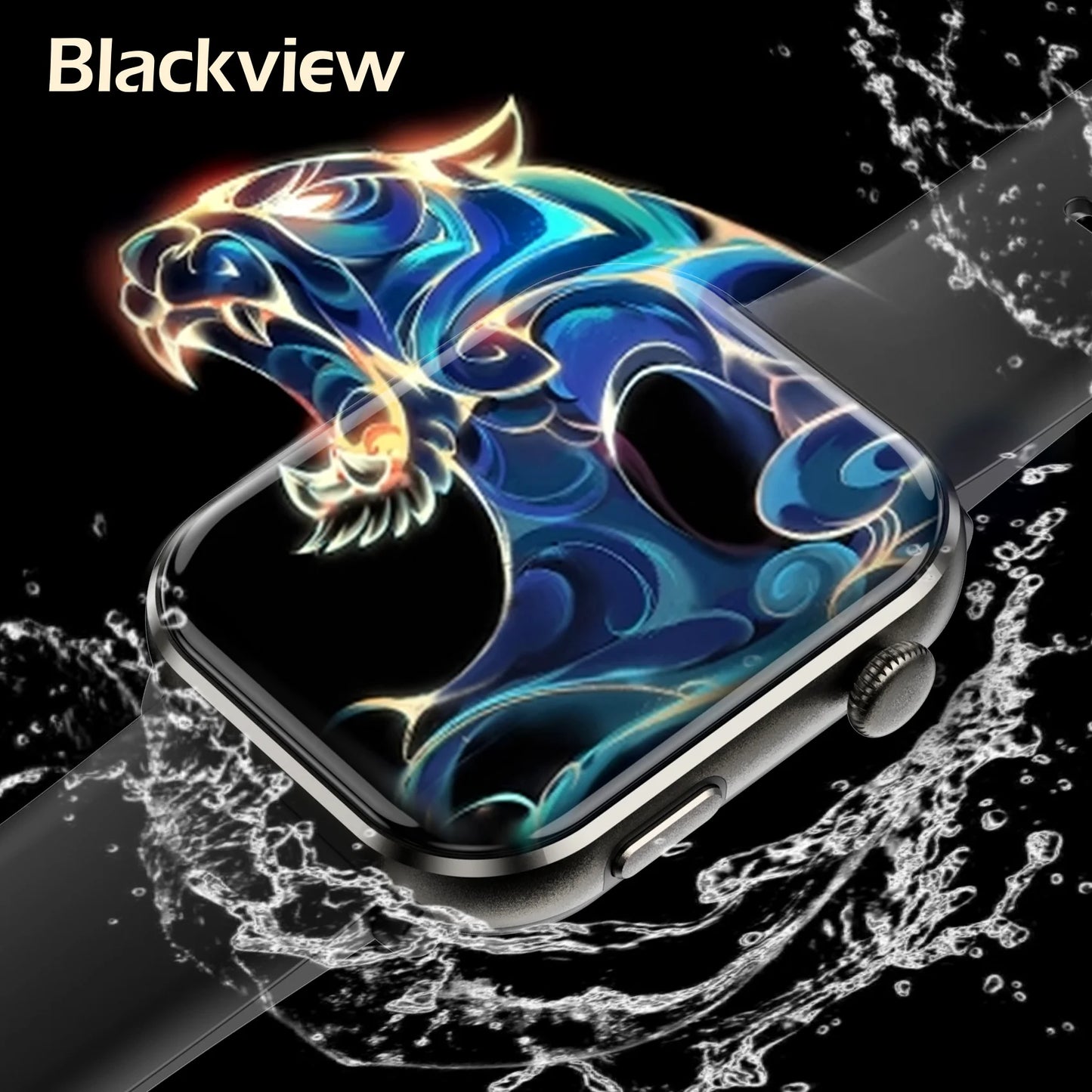 IOWODO 2025 New Bluetooth Smartwatch 1.96'' AMOLED HD Display Men Women Smart Watches Health Monitoring Sport Fitness Watch 