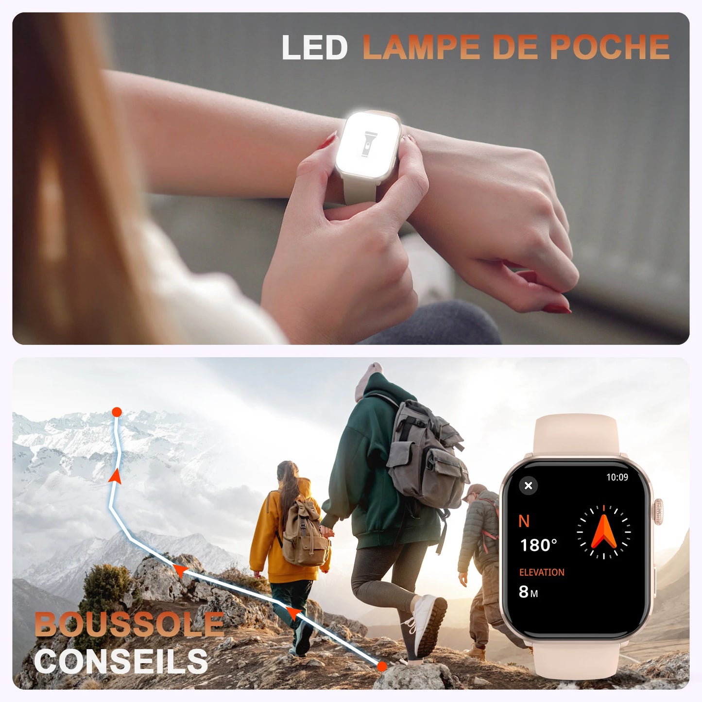 IOWODO 2025 New Bluetooth Smartwatch 1.96'' AMOLED HD Display Men Women Smart Watches Health Monitoring Sport Fitness Watch 
