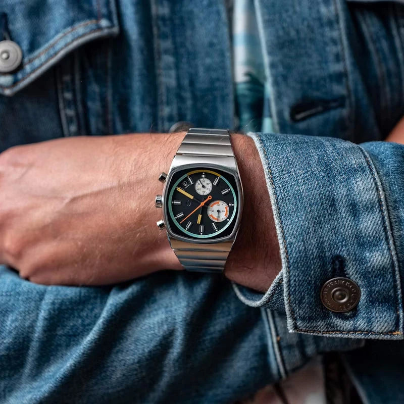 CILOA square man quartz watches for men retro automatic movement steeldive Man stainless steel sports watch new in men's Gifts