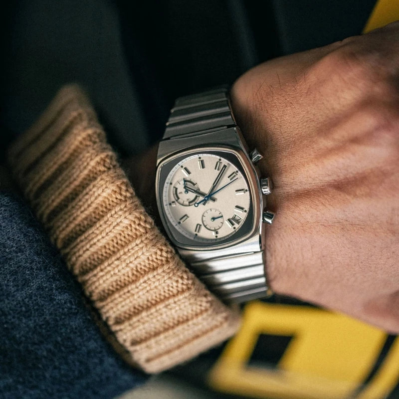 CILOA square man quartz watches for men retro automatic movement steeldive Man stainless steel sports watch new in men's Gifts