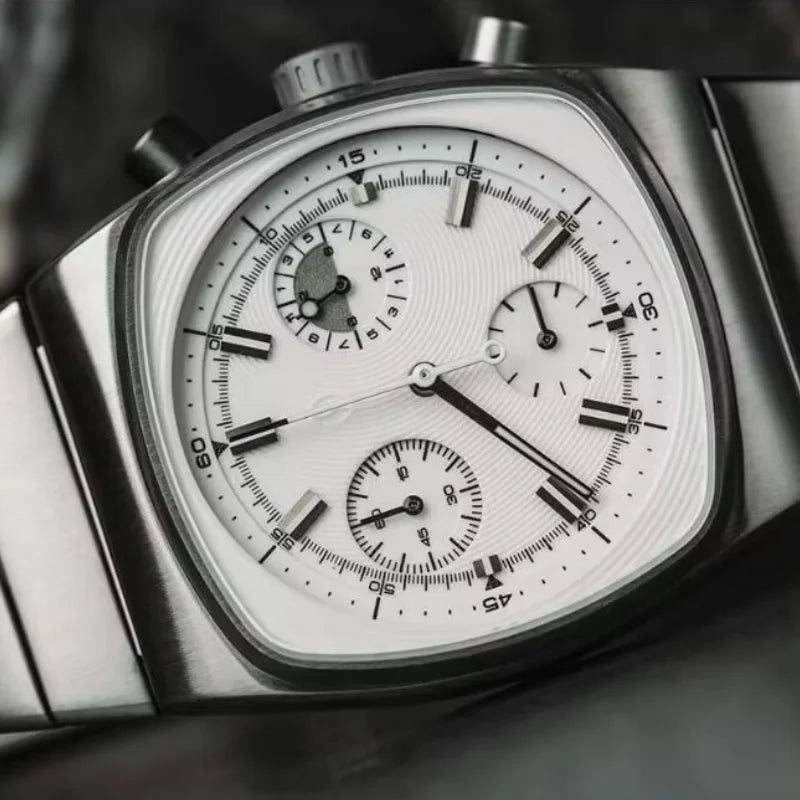 CILOA square man quartz watches for men retro automatic movement steeldive Man stainless steel sports watch new in men's Gifts