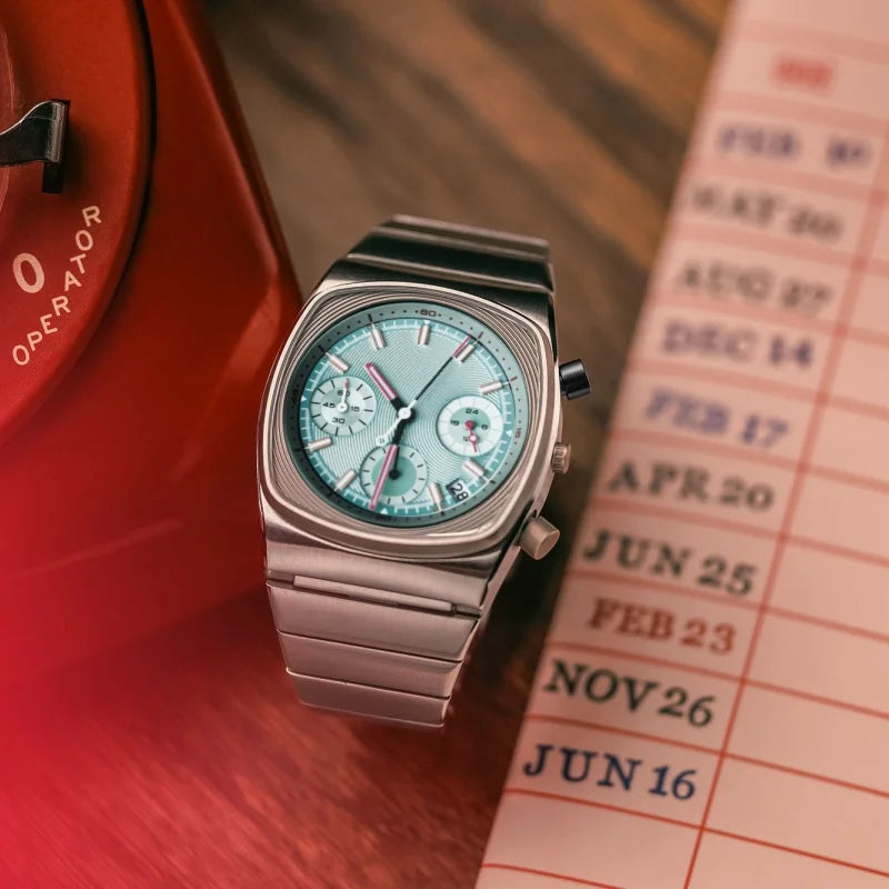 CILOA square man quartz watches for men retro automatic movement steeldive Man stainless steel sports watch new in men's Gifts