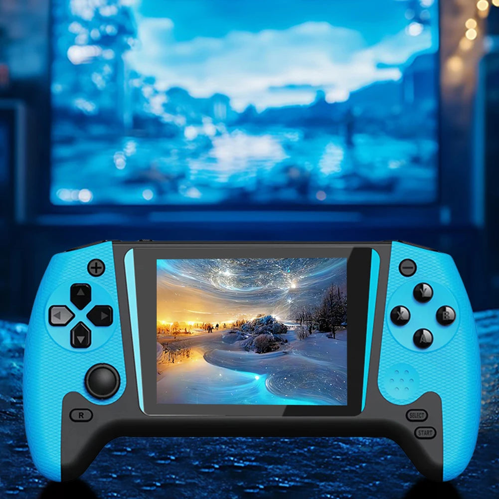 Portable Game Console 3.5inch LCD Screen Built-in 500 Games Nostalgic Game Console TV Connect for Kids Adults for Single Player
