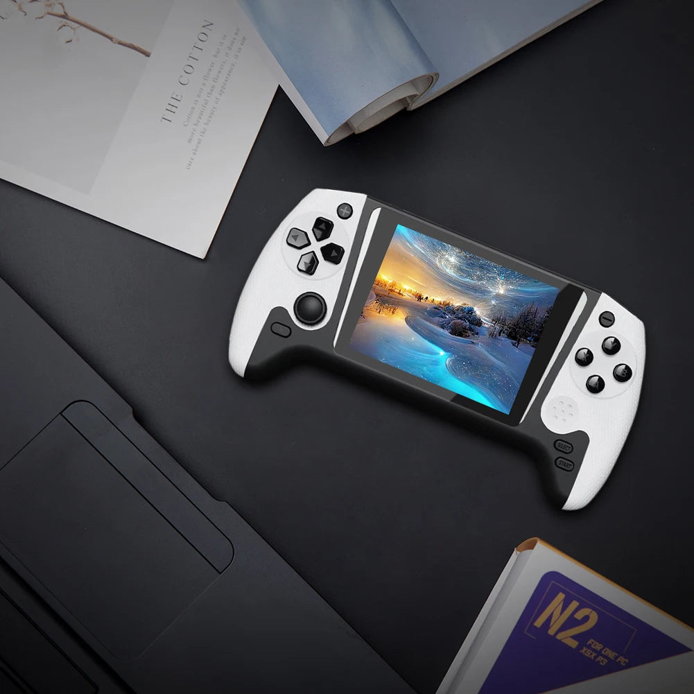 Portable Game Console 3.5inch LCD Screen Built-in 500 Games Nostalgic Game Console TV Connect for Kids Adults for Single Player